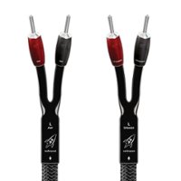 AudioQuest - Rocket 44 15' Pair Full-Range Speaker Cable, Silver Banana Connectors - Silver/Black - Front_Zoom