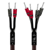 AudioQuest - Rocket 33 8' Single Bi-Wire Speaker Cable, Silver Banana Connectors - Red/Black - Front_Zoom