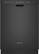 Front Standard. KitchenAid - 24" Tall Tub Built-In Dishwasher - Black.
