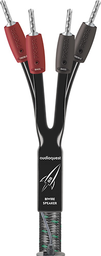 AudioQuest - Rocket 88 8' Speaker Cable - Black/Gray/Green