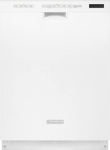 Front Standard. KitchenAid - 24" Tall Tub Built-In Dishwasher - Black.