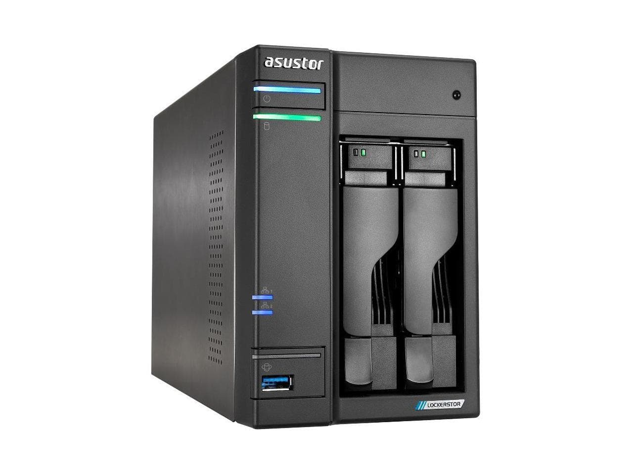Asustor Lockerstor 2 Gen 2 AS6702T 2 Bay NAS, 2.0GHz CPU, 2.5GbE