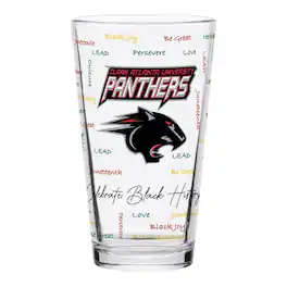 Indigo Falls - Clark Atlanta University Panthers 16oz. Pint Glass - Multicolor