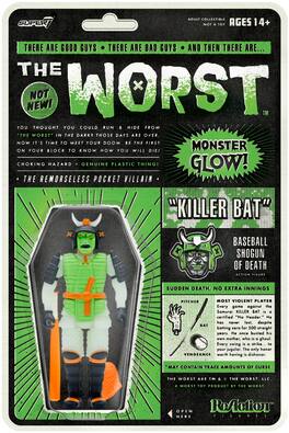 Super7 - The Worst - ReAction Figures Wave 3 - Killer Bat (Hell-Oween Glow) - COLLECTIBLES - Multicolor