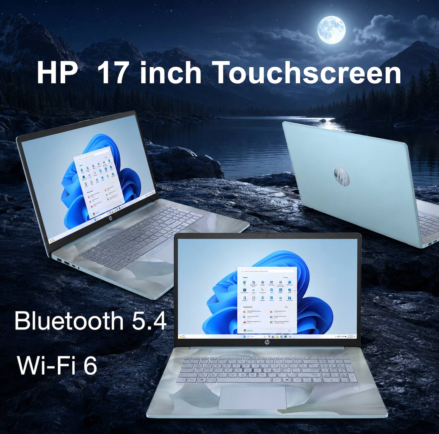HP 17 inch Touchscreen

Bluetooth 5.4

Wi-Fi 6