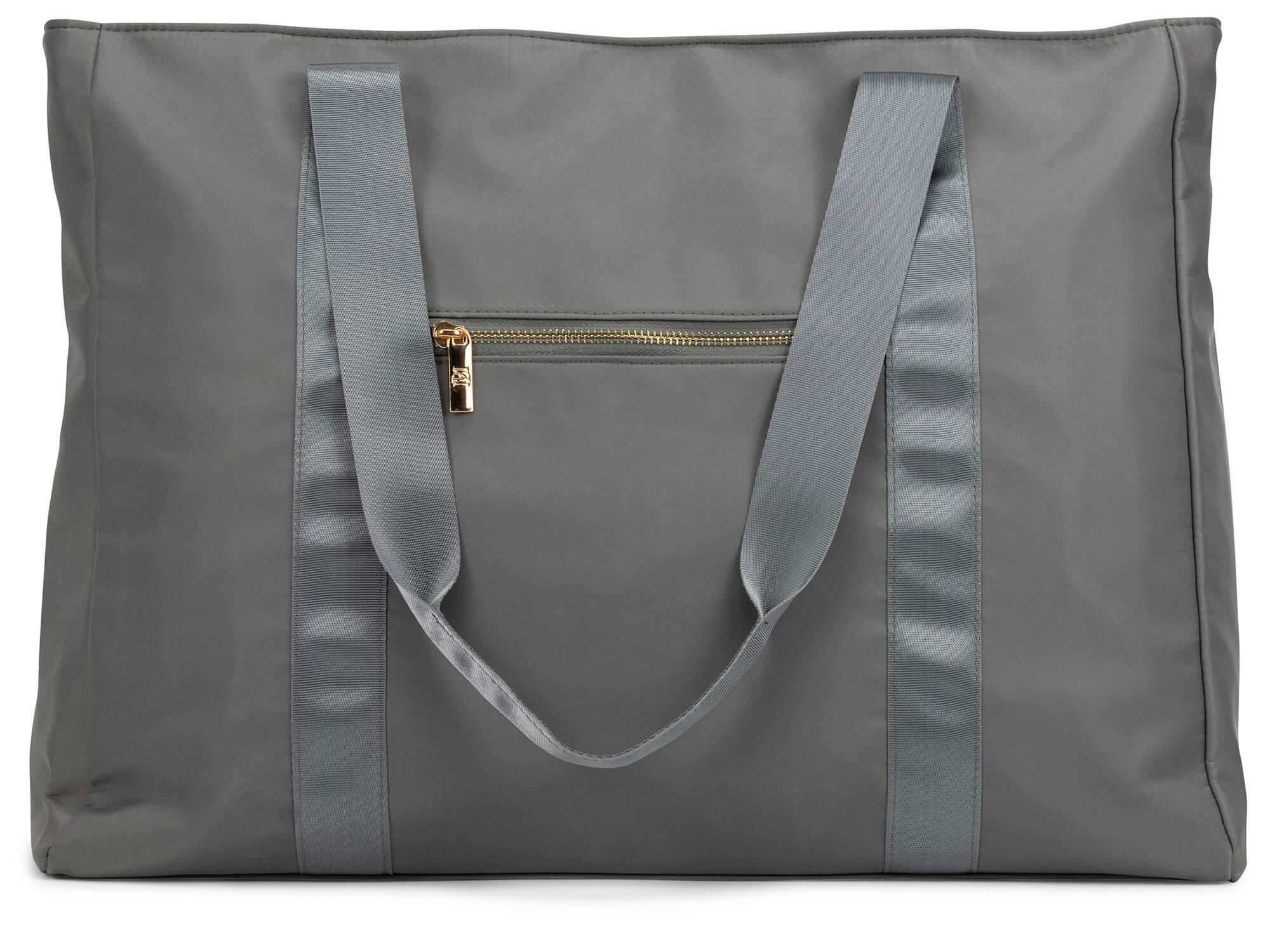Alt View 1. Badgley Mischka - BADGLEY MISCHKA Nylon Weekender Duffel Bag | Grey - Grey.
