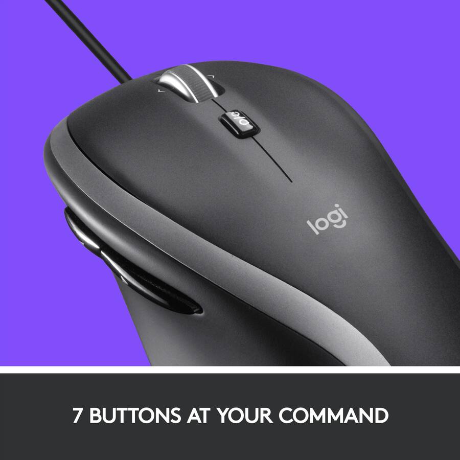 Logitech Mu0055 Logitech M500s Advanced Wired Optical Mouse with Hyper fast Scrolling ...