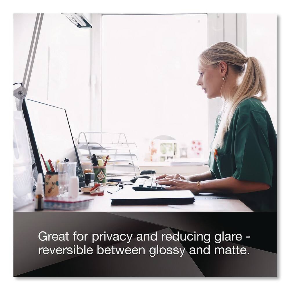 Great for privacy and reducing glare - reversible between glossy and matte.