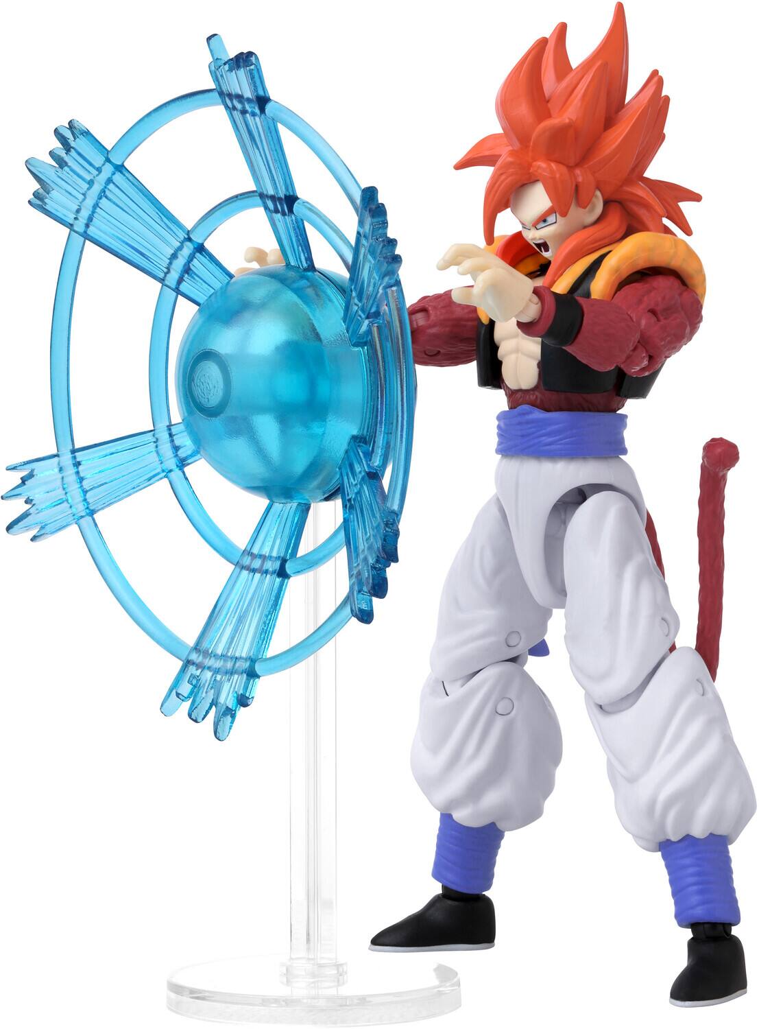 Alt View 2. Bandai - Bandai - Dragon Ball Super - Dragon Stars: Power Up Pack - Super Saiyan 4 Gogeta Set   - Collectibles - Multicolor.