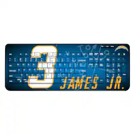 Keyscaper - Derwin James Jr. Los Angeles Chargers Wireless Keyboard - Black