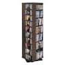 VEVOR - Media Storage Cabinet, CD Rack Tower, 34 Compartments Rotating Media Tower Rack for CDs, DVDs, Books and Game Discs - Dark brown