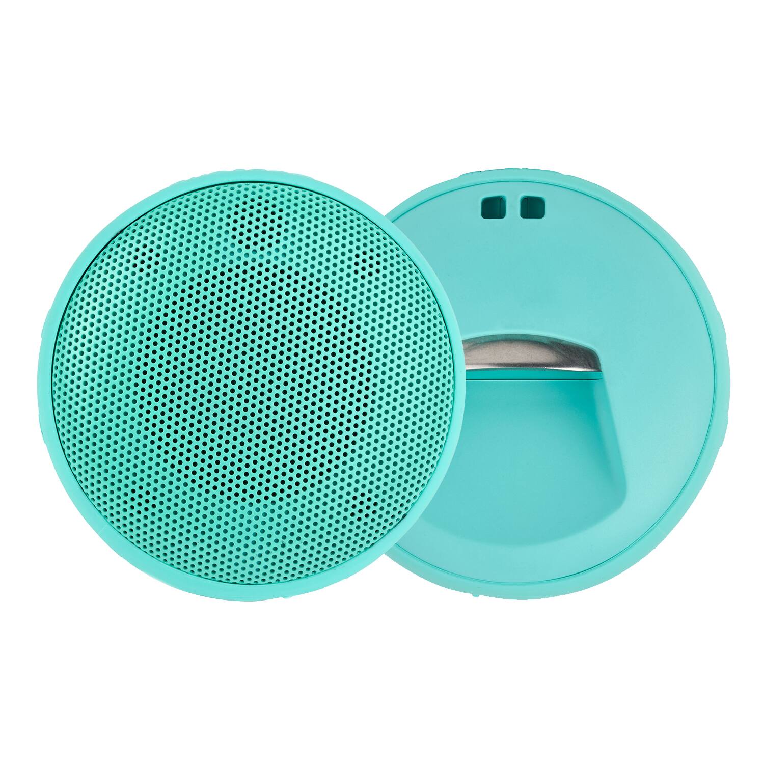 Angle. Speaqua - Cruiser H2.0 Portable Waterproof Compact Bluetooth Speaker with Bottle Opener - Tahitian Blue.