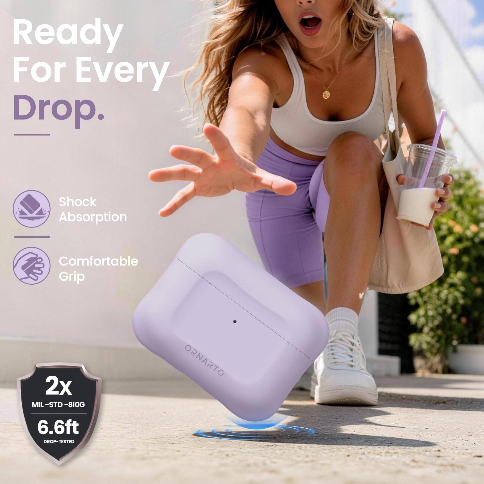 Ready For Every Drop.  
Shock Absorption  
Comfortable Grip  
2x MIL-STD-810G  
6.6ft DROP-TESTED