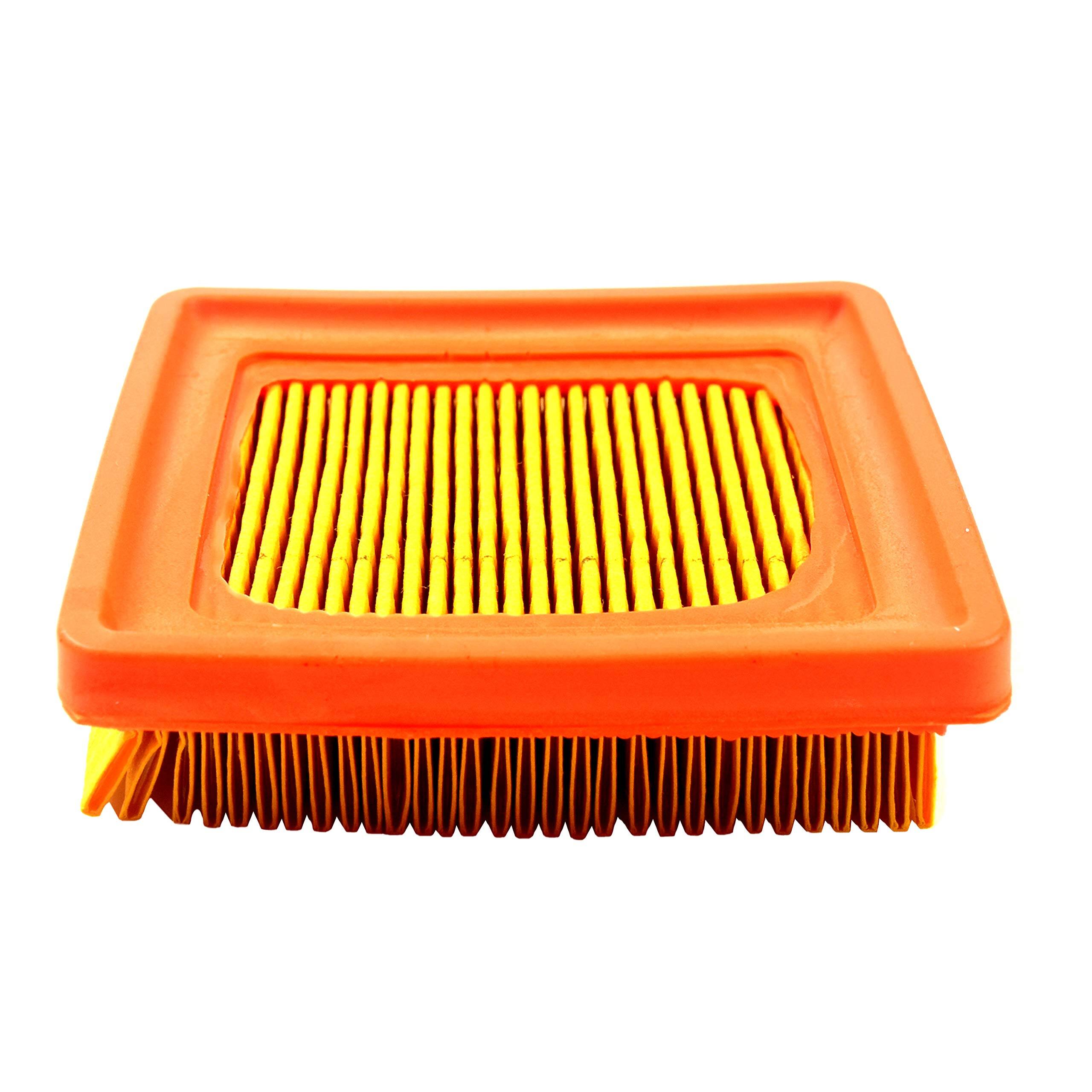 Angle. HQRP - 2-Pack Air Filter Replacement compatible with Stihl 4180 141 0300 for FS91 FS111 FS131 Trimmers.