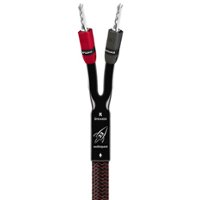 AudioQuest - Rocket 33 15' Pair Full-Range Speaker Cable, Silver Banana Connectors - Red/Black - Front_Zoom