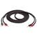 Angle. AudioQuest - Rocket 33 10' Pair Full-Range Speaker Cable, Silver Banana Connectors - Red/Black.