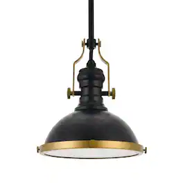 Living District - Eamon 1 Light Pendant - Matte Black