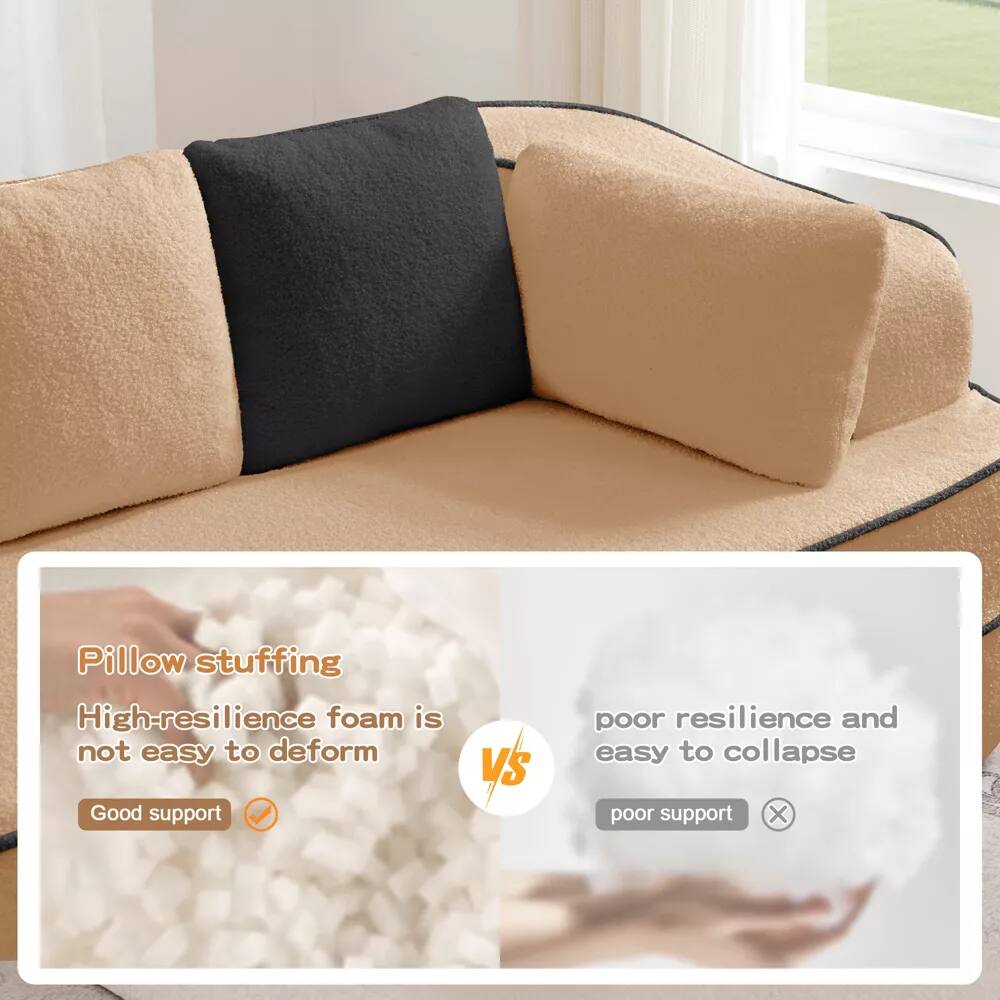 Pillow stuffing

High-resilience foam is not easy to deform  
Good support ✔️

VS

Poor resilience and easy to collapse  
Poor support ❌