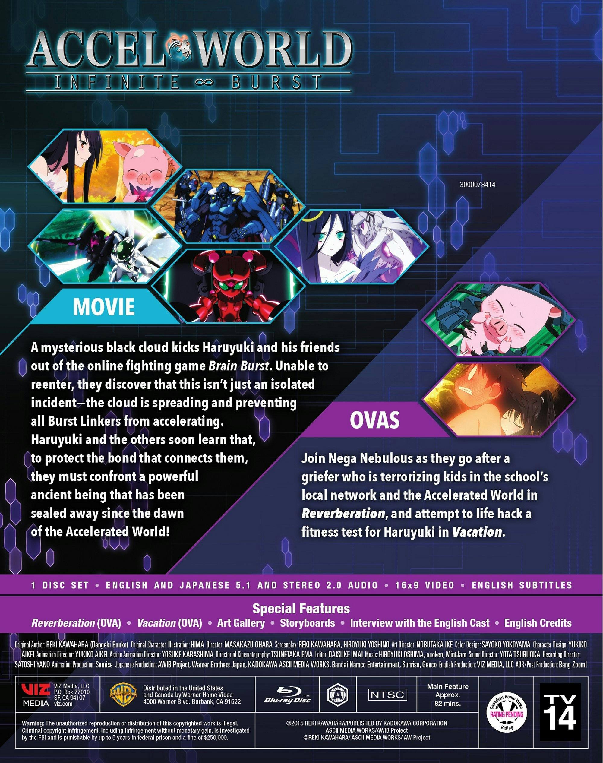 Back. Accel World: Infinite Burst [Blu-ray].