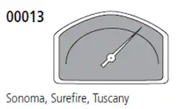 Music City Metals - MCM010001330 heat indicator; Sonoma, Surefire, Tuscan