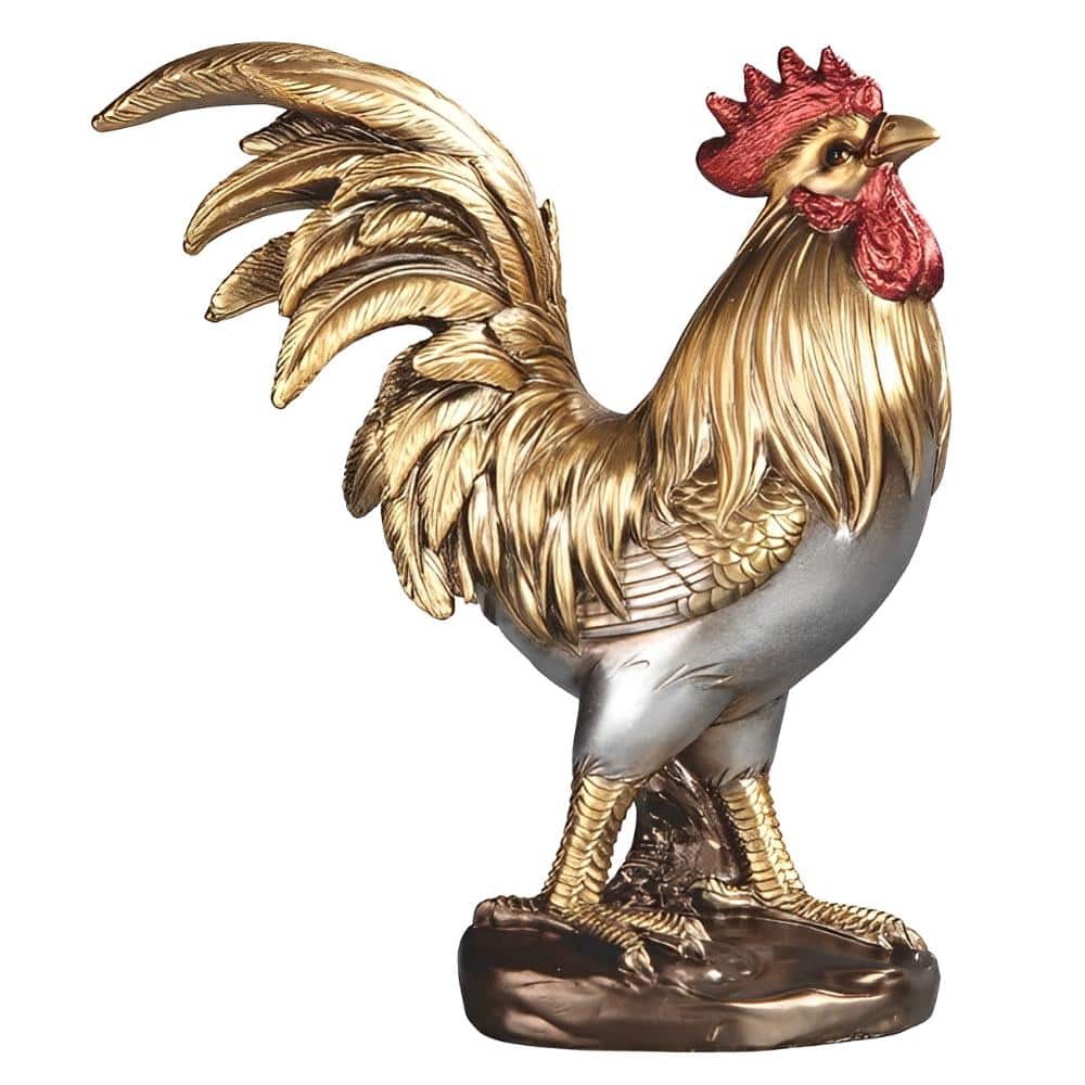 FC Design - 7.5"H Rooster Figurine Computer Desk Tabletop Decoration - Multi-Color