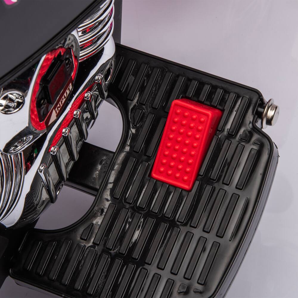 Back. BreeBe - 6V Kids 3-Wheel Ride-On Motorcycle Toy, Pink Electric Chopper with LED Headlights, Battery-Powered for Boys & Girls - Pink.