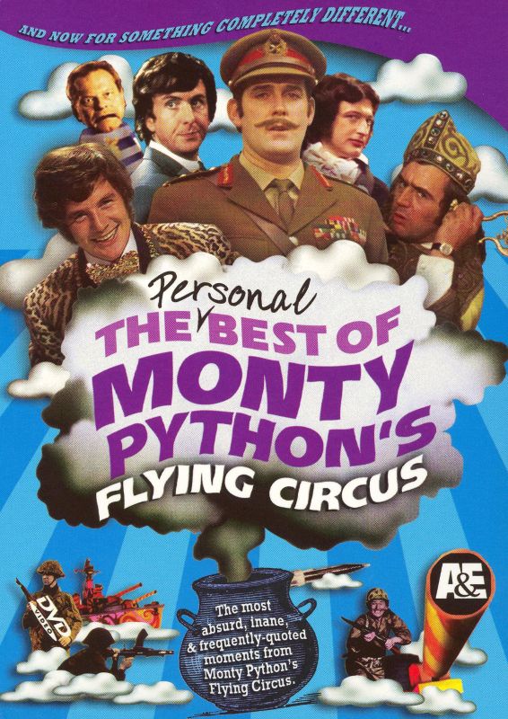 7 x Monty Python badges, buttons, pins (flying circus,life brian,meaning  life)