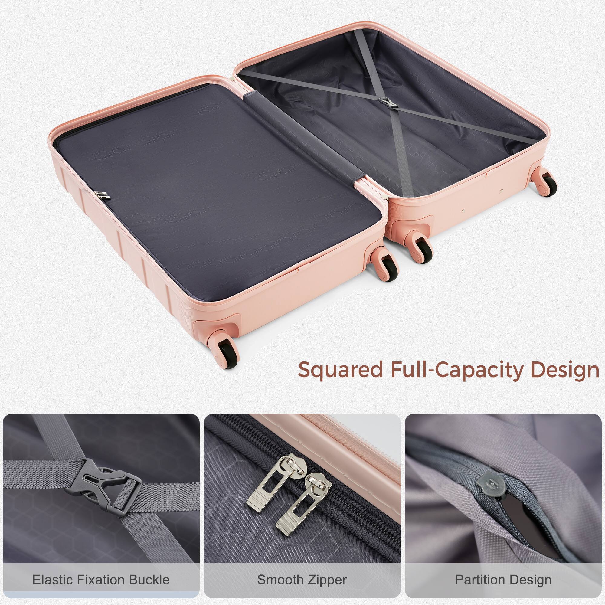 Squared Full-Capacity Design  
Elastic Fixation Buckle  
Smooth Zipper  
Partition Design
