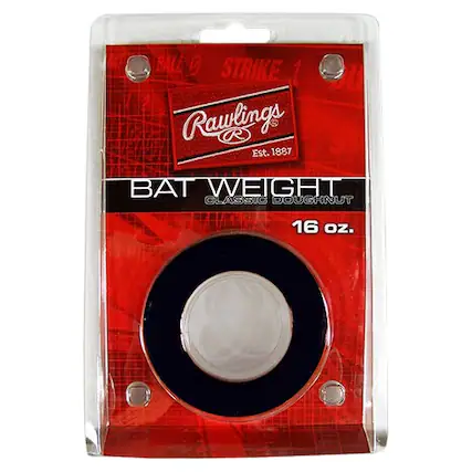 BALL STRIKE Rawlings Est. 1887 BAT WEIGHT CLASSIC DOUGHNUT 16 oz.