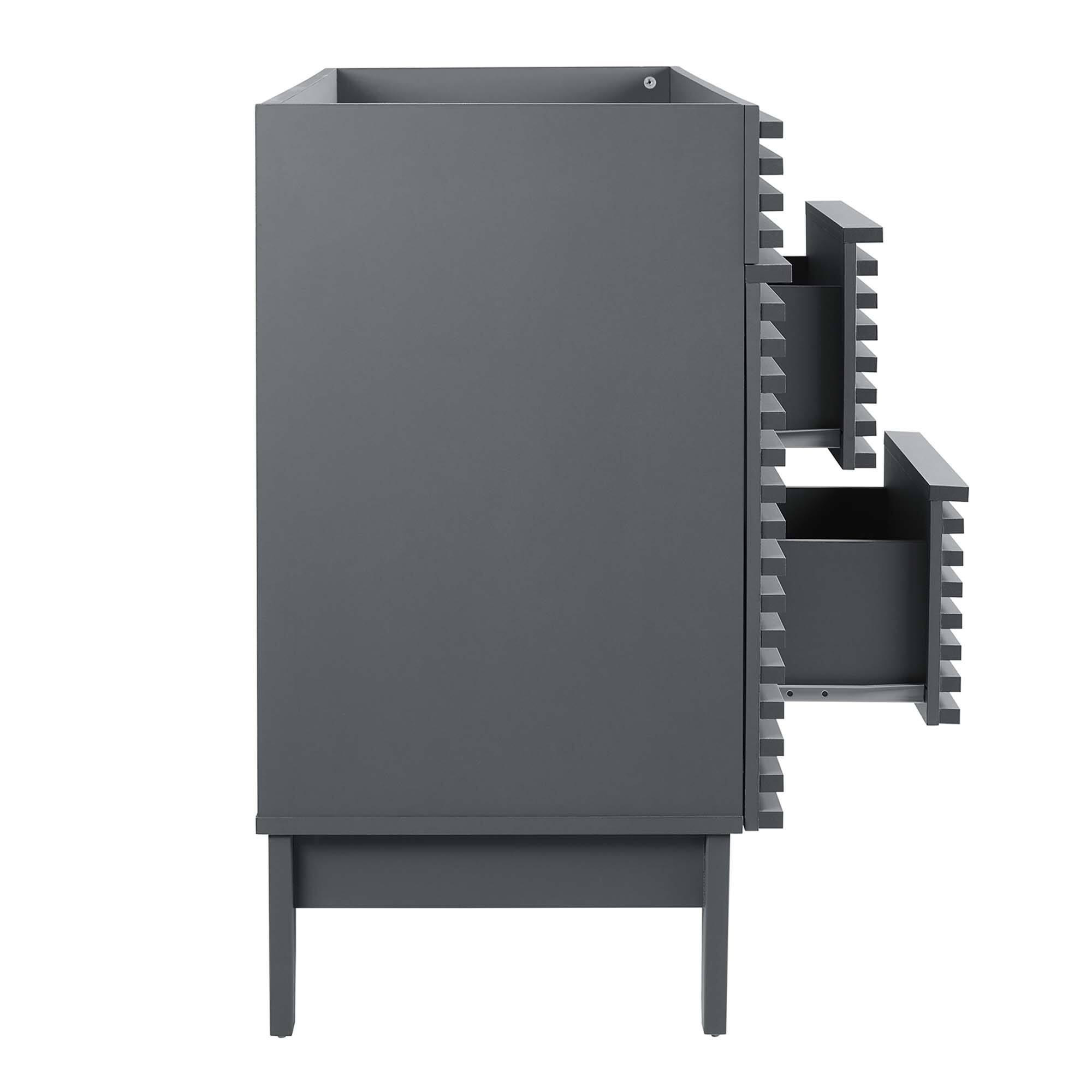 Alt View 4. Modway - Render 48" Bathroom Cabinet Basin Not Included by Modway - Gray.