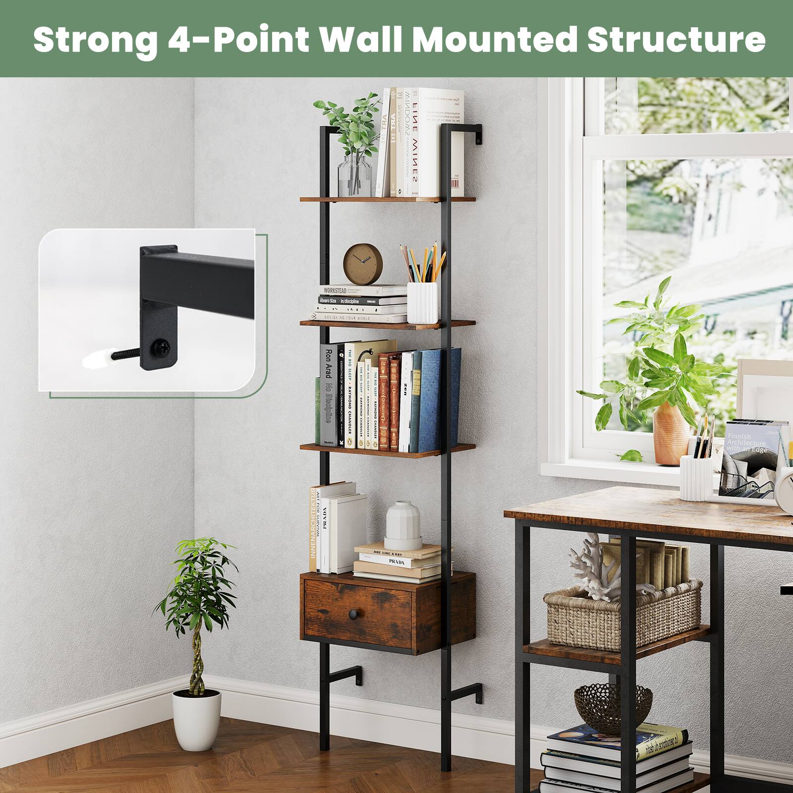 Strong 4-Point Wall Mounted Structure

Strong 4-Point Wall Mounted Structure