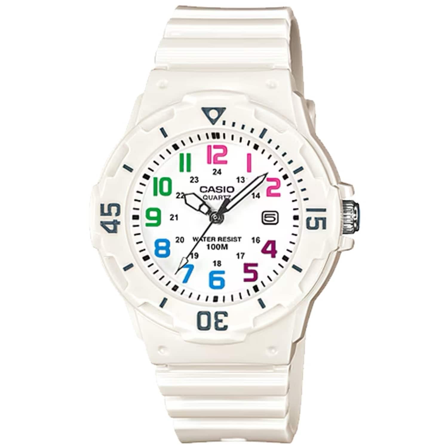 Casio - Women’s Dive-Style Analog Watch with Multicolor Dial - LRW-200H-7BV - White price history on PriceWatchPro