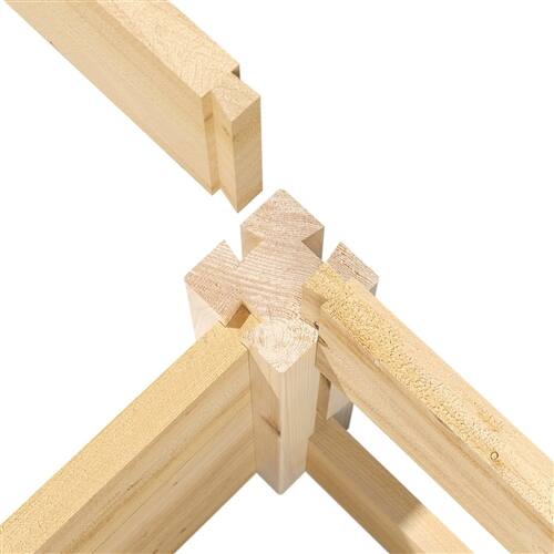 Alt View 1. SlickBlue - Farmhouse Style Cedar Wood Raised Planter Bed for Outdoor Gardening - Natural.