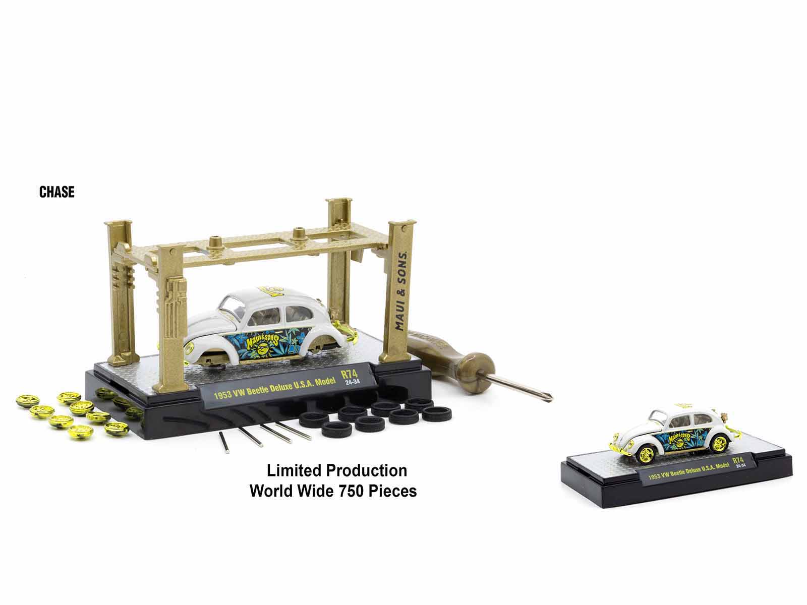 CHASE  
MAUI R74 U.S.A.  
1953 VW Beetle Deluxe U.S.A. Model 24-34  
Limited Production  
World Wide 750 Pieces