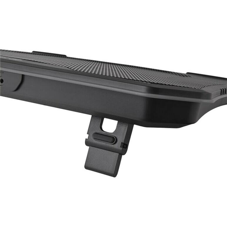 Alt View 3. Thermaltake - Thermaltake Massive 20 RGB Notebook Cooler - Upto 19" Screen Size Notebook Support - 1 Fan(s) - 800 rpm - 478.8 gal/min - Black.