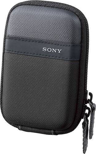 Left. Sony - Camera Case - Black.