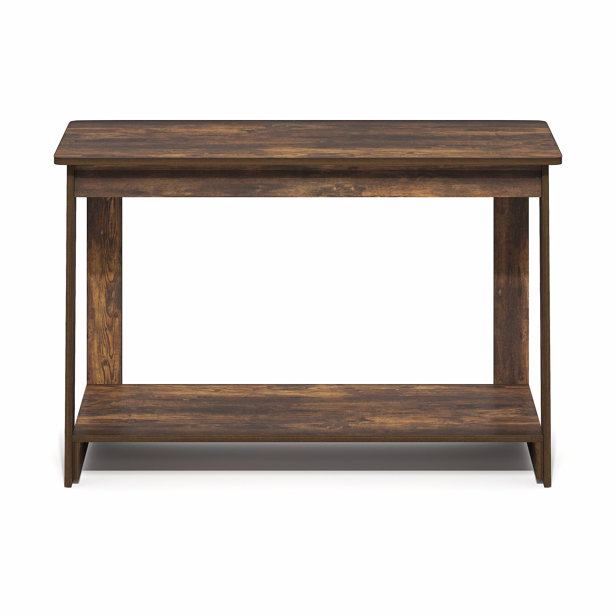Alt View 6. Furinno - BEGINNING TV Stand, 2-Tier Rectangular Entertainment Center with Open Shelf, TV Console for TV up to 36 Inch, Open Back - Amber Pine.