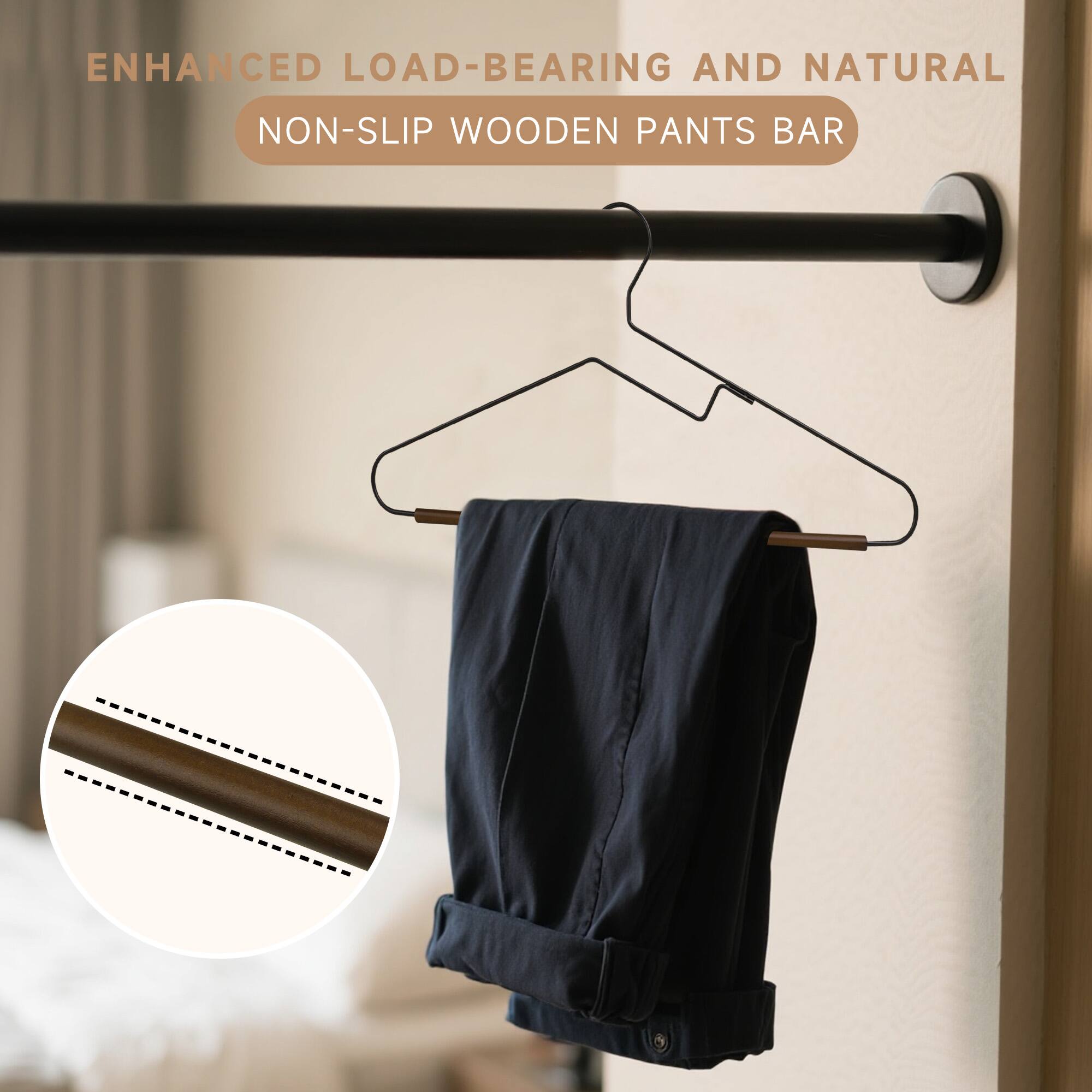 ENHANCED LOAD-BEARING AND NATURAL  
NON-SLIP WOODEN PANTS BAR