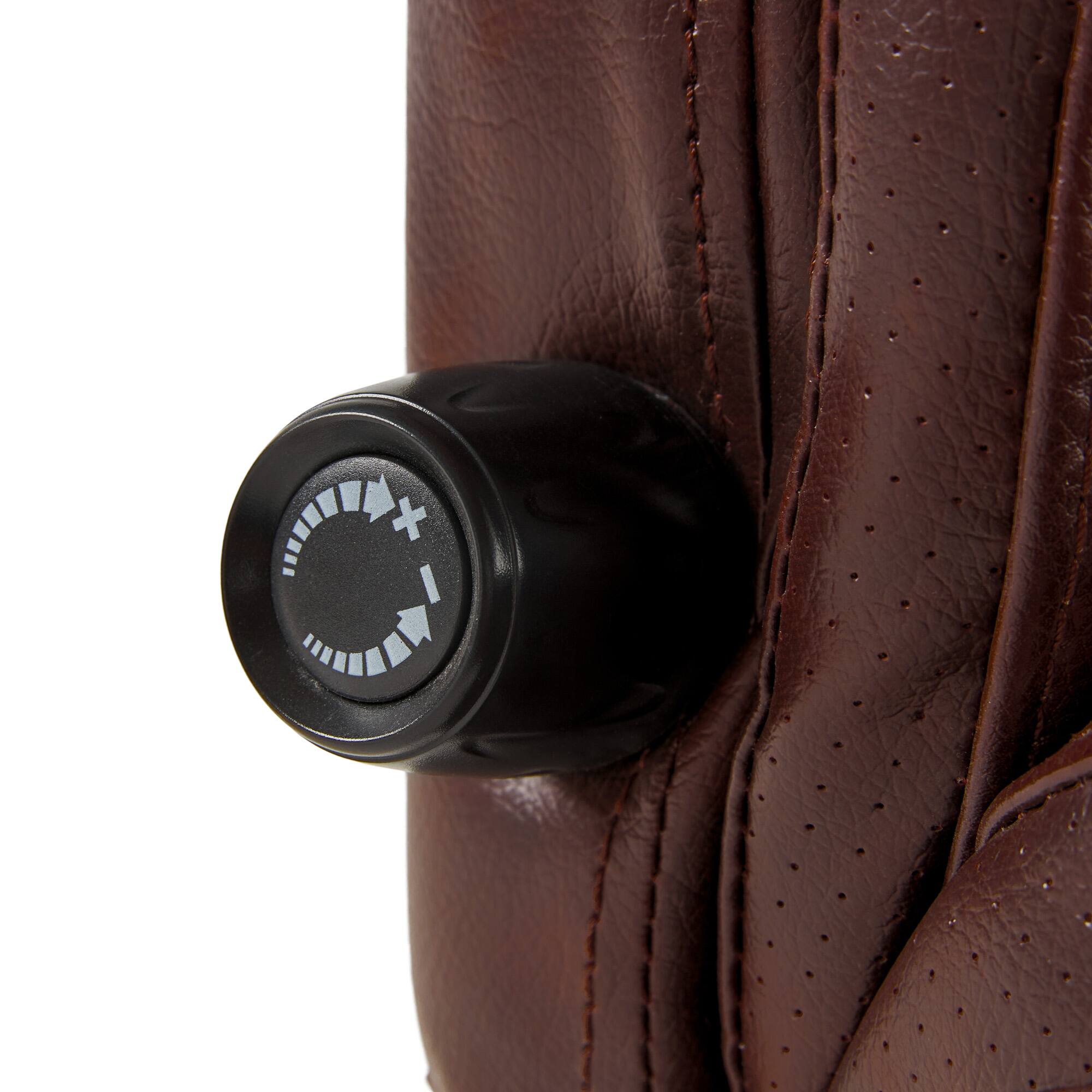 Alt View 16. Serta - Conway Big and Tall Bonded Leather Bentwood Executive Chair - Chestnut Brown.