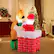 Alt View 12. Costway - 5 FT Christmas Inflatable Liftable Santa Claus Climbing Chimney Reindeer on Gift - Multicolor.