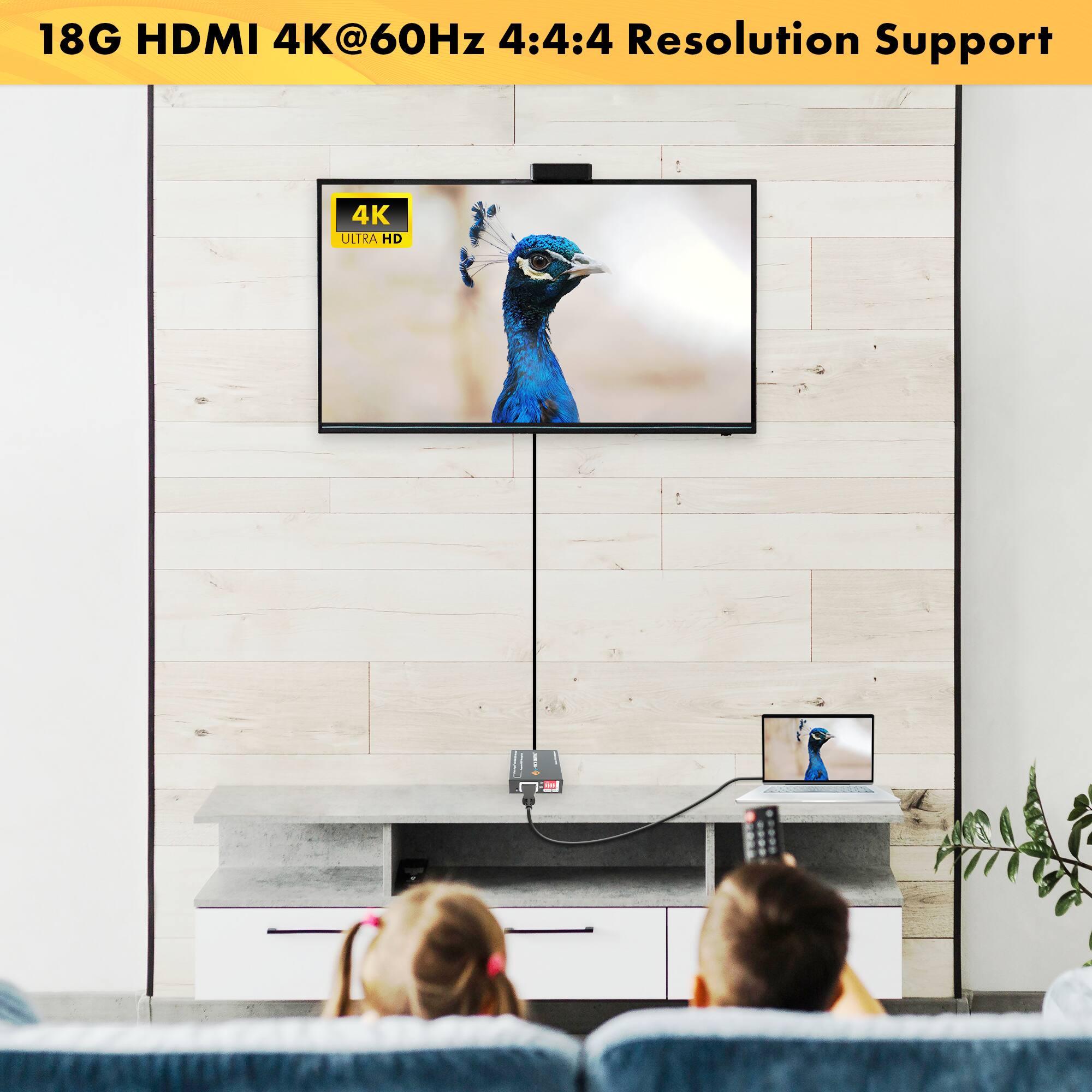 18G HDMI 4K@60Hz 4:4:4 Resolution Support

4K ULTRA HD