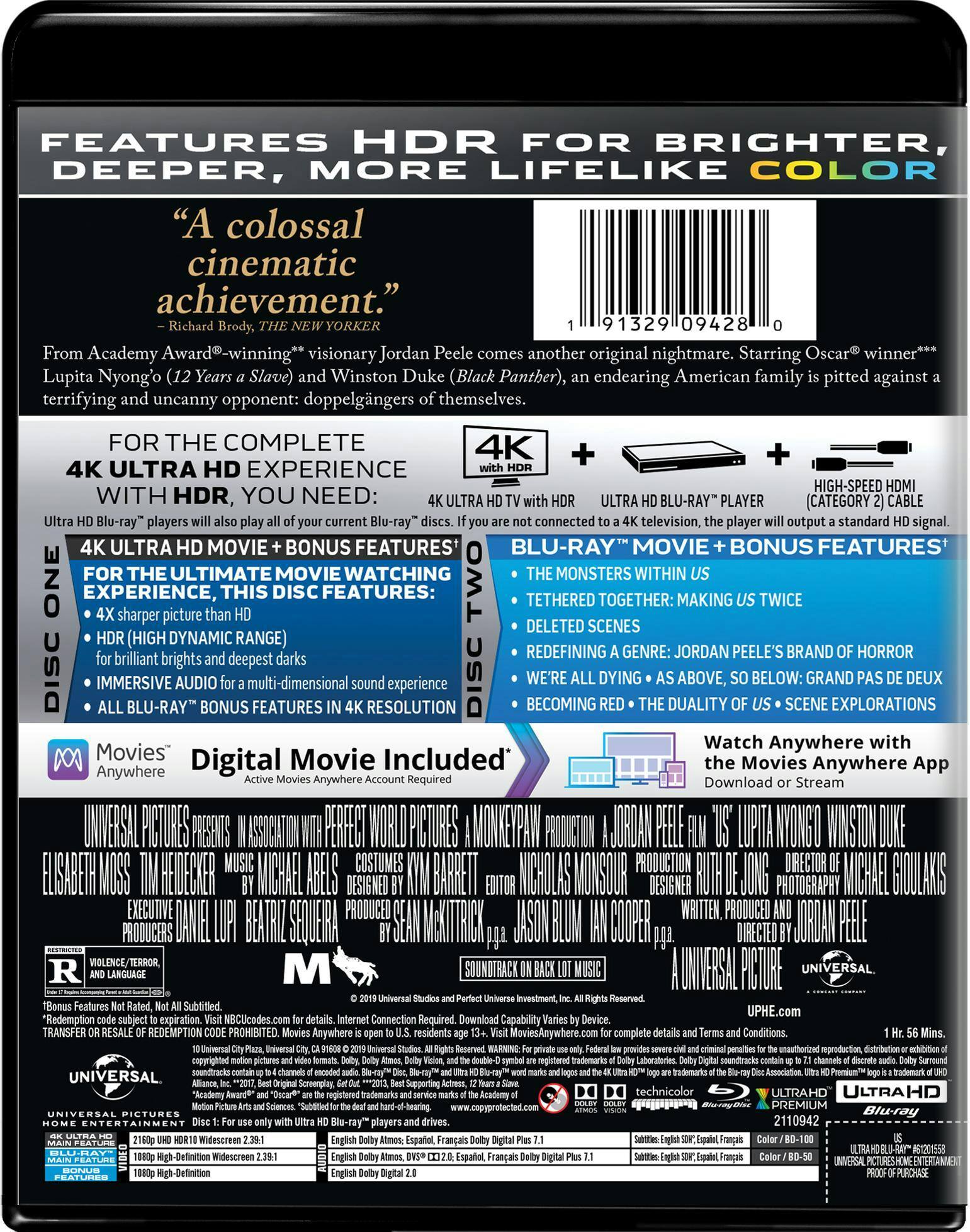 Back. Us   - 4K Blu-Ray.