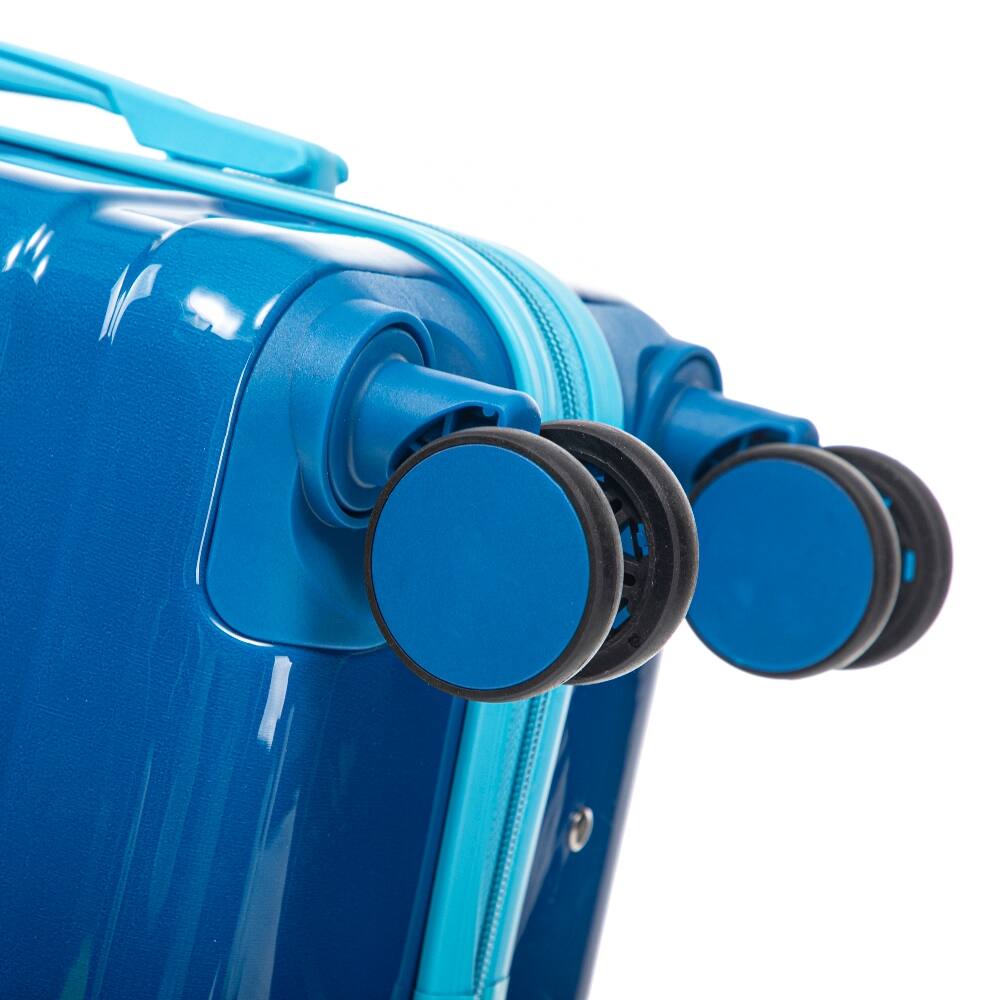 Alt View 3. Ropilly - Ropilly 2 Piece Luggage Set Carry On Suitcase Gradient Color Hard Case Luggage - Navy+Light Blue.