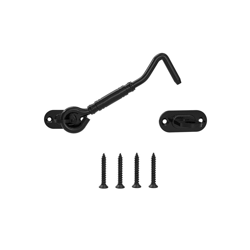 Boyel Living - 4 in. Steel Sliding Barn Door Hook Lock Latch - Black price history on PriceWatchPro