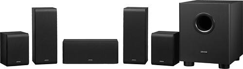 Front Standard. Denon - 5.1-Ch. Home Theater Speaker System.