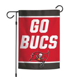 WinCraft - Tampa Bay Buccaneers 12'' x 18'' Double-Sided Slogan Garden Flag - Multicolor