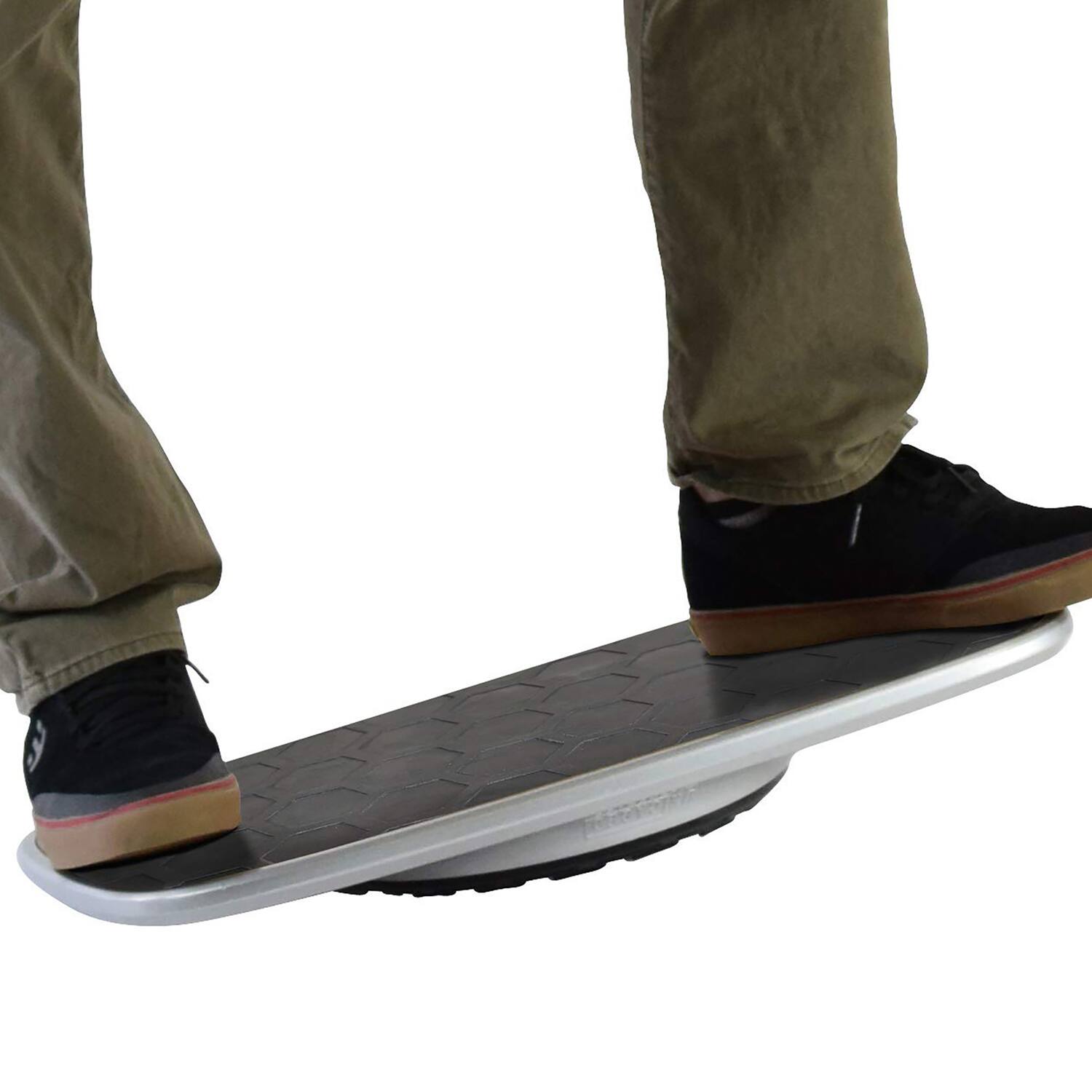Alt View 1. Uncaged Ergonomics - BASE Standing Desk Balance Board with Anti-Fatigue Mat - Black.