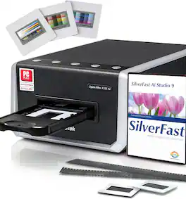 Plustek - OpticFilm 135i Ai - 3rd Gen System + Ai Studio 9 + Advanced IT8 | Pro-Quality 35mm Film & Slide Scanner