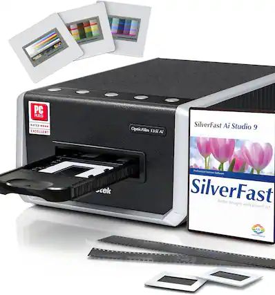 PC MAG RATED .... EXCELLENT OpticFilm 135i Ai SilverFast Ai Studio 9 cek Professional Scanner Software SilverFast Better Images with SilverFast
