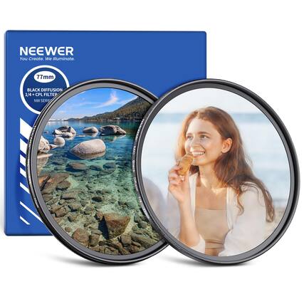 NEEWER
You Create. We Illuminate.
77mm BLACK DIFFUSION 1/4 + CPL FILTER NW SERIES